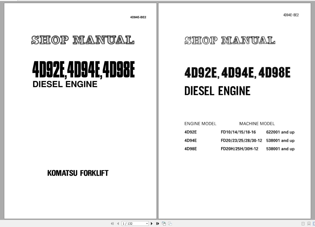Komatsu Forklift Service Manual PDF DVD2