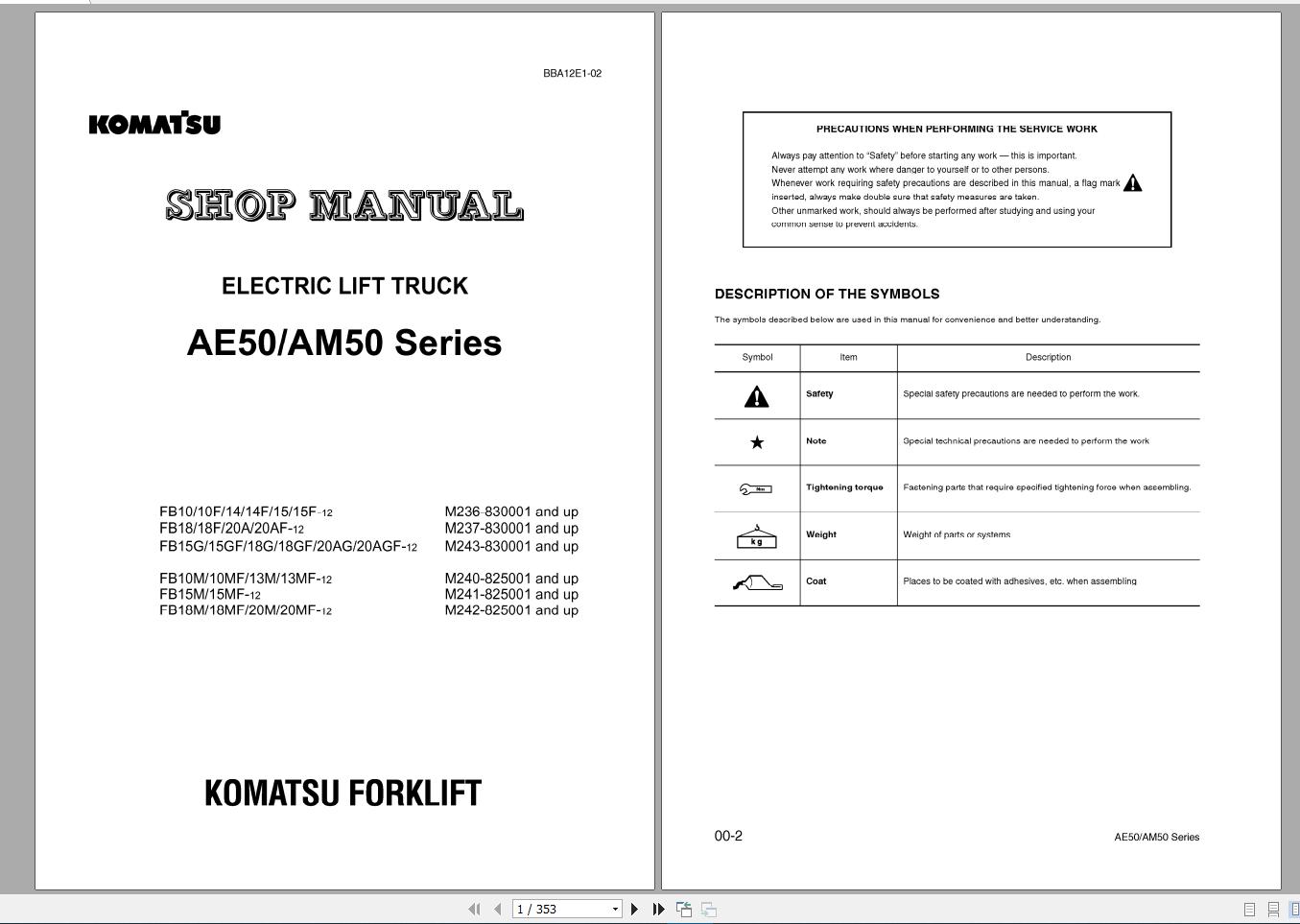 Komatsu Forklift Service Manual PDF DVD4