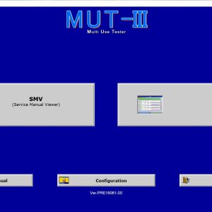 Mitsubishi MUT III PRE PRE19061 00 0620190