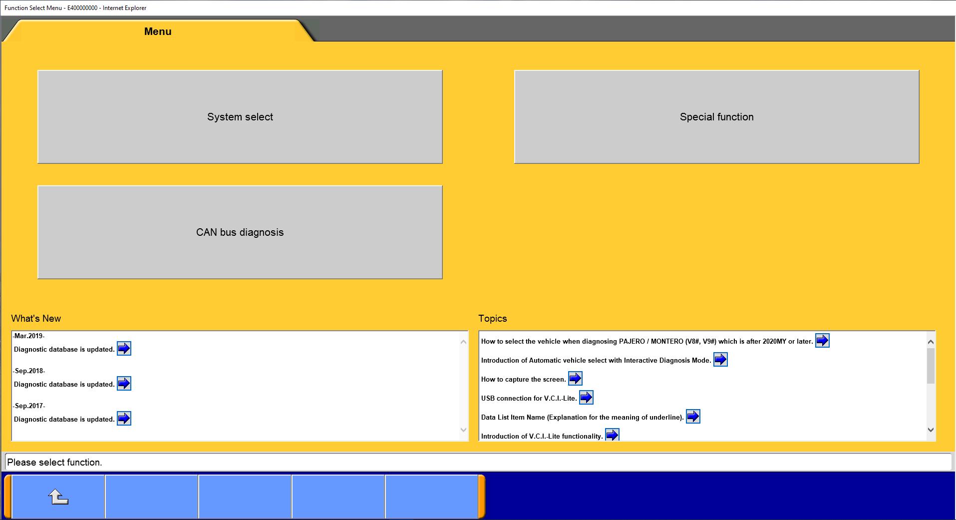 Mitsubishi MUT III PRE PRE19061 00 0620198