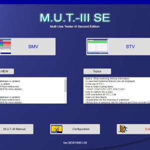 Mitsubishi MUT III PRE PRE19061 00 0620199