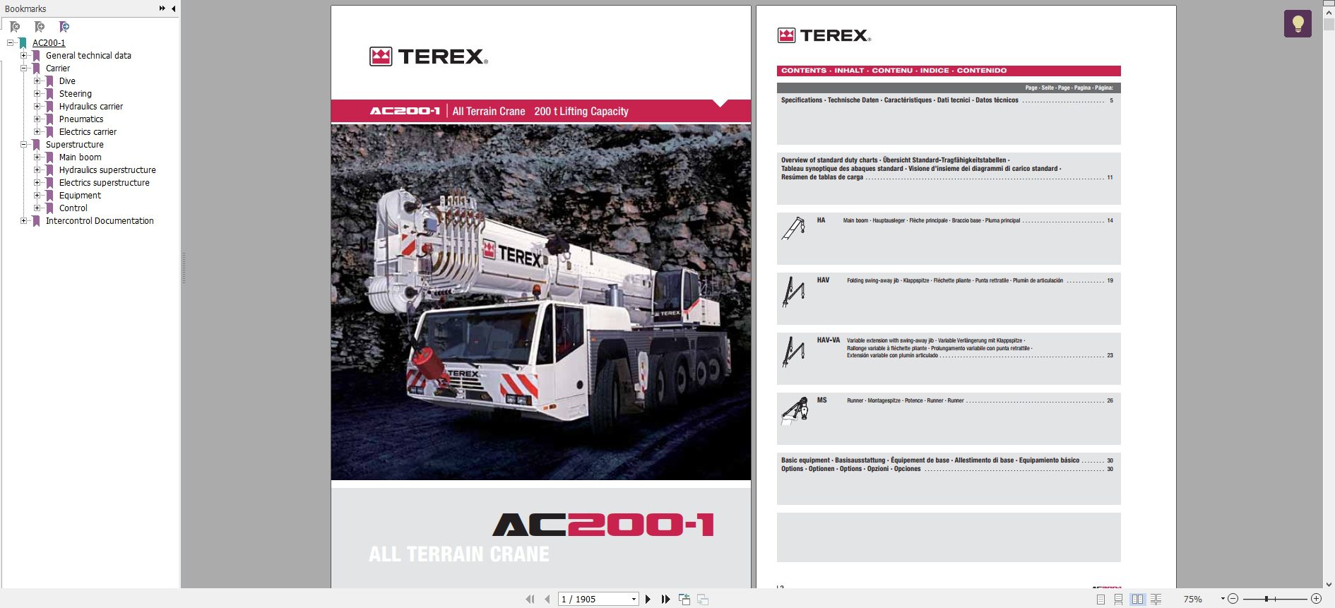 Terex Mobile Crane AC200 1 25 Training Manual 1