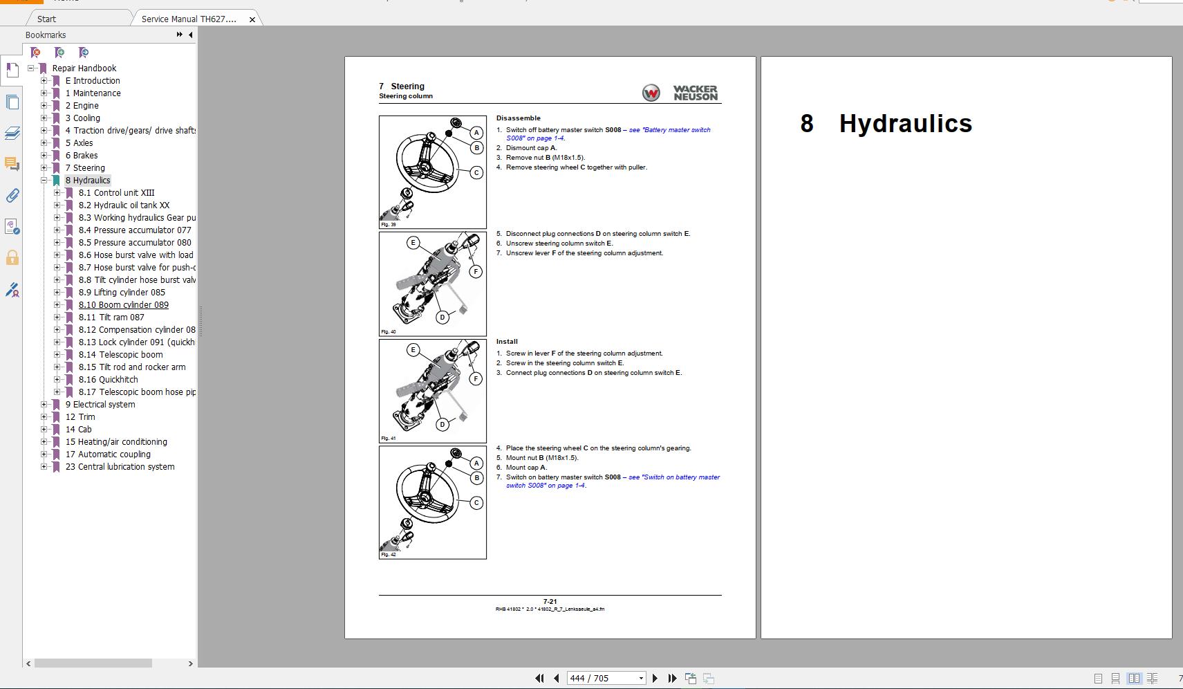 Wacker Neuson Telehandler Service and Part Manual DVD7 1