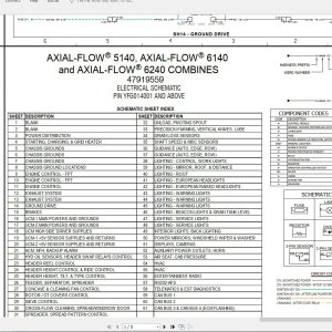 CASE IH AXIAL FLOW 51406140 Combines Hydraulic Schematic47919559 1