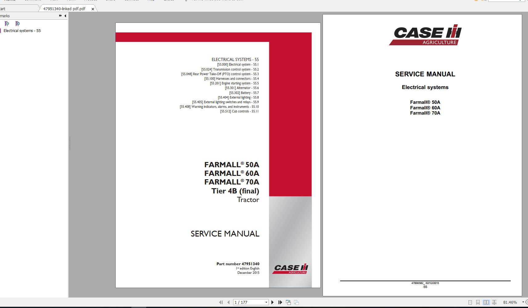CASE IH FARMALL 50A 60A 70A Tier 4B Tractor Service Manual 3