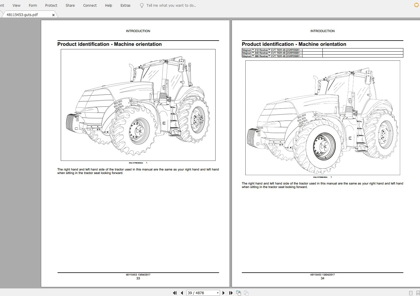 CASE IH MAGNUM 250280310340 Rowtrac CVTPST Tier 4B ZGRF05001 Service Manual 2