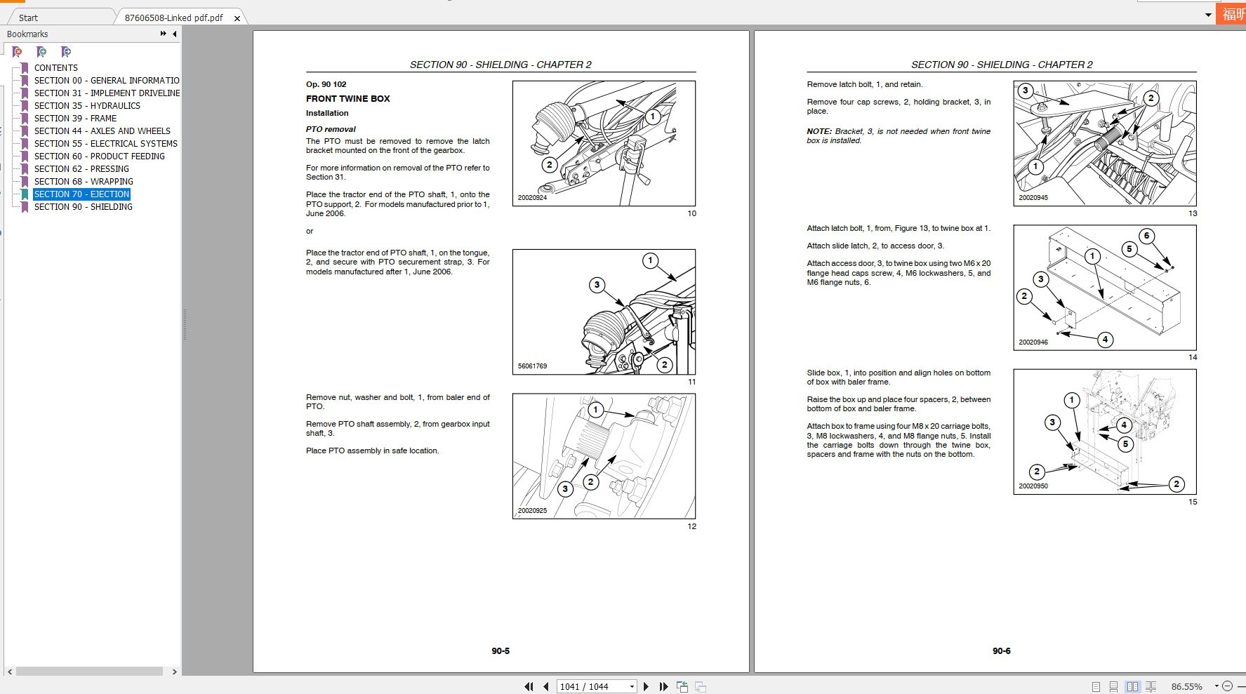 CASE IH RBX453 RBX463 RBX553 RBX563 Repair Manual87606508 4