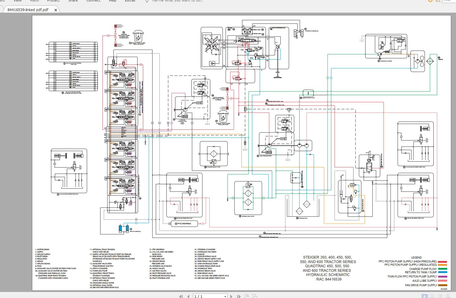 CASE IH Series SteigerQuadtracRowtrac 350400450550600 Electrical Schematic84416539 1