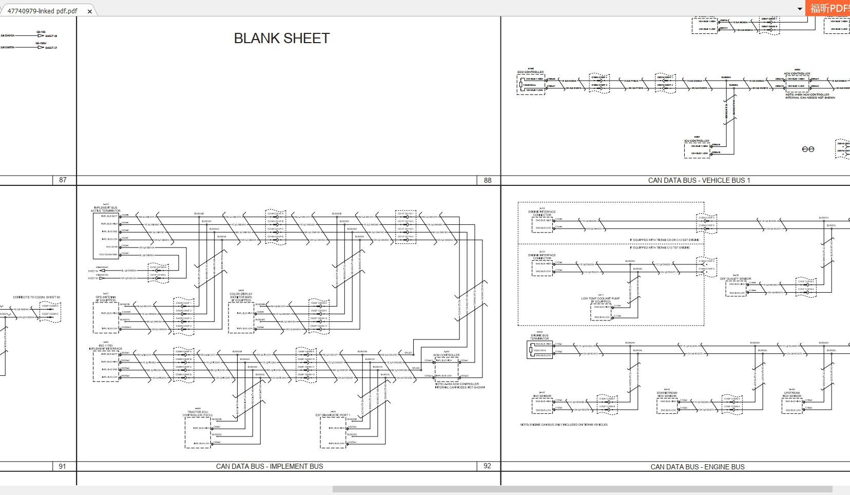 CASE IH Series SteigerQuadtracRowtrac 370420470500540580620 Electrical Schematic 4