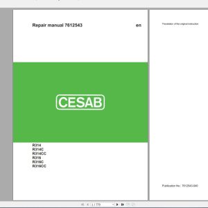 CESAB PARTS AND SERVICEMANUAL 28GB DVD PDF0