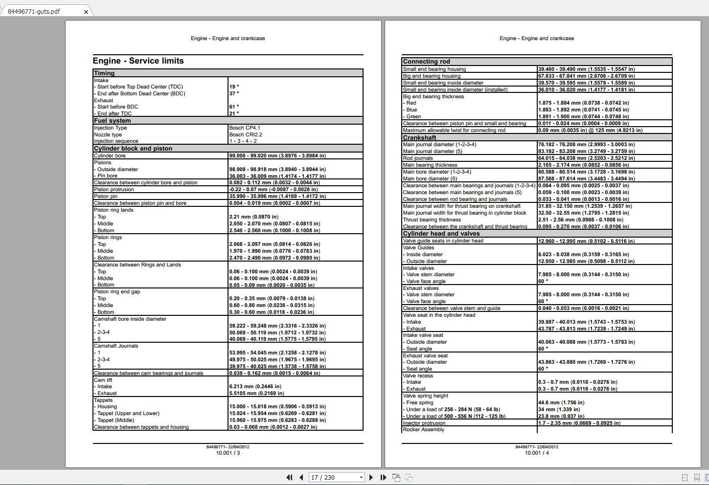Case IH F5DFK413AF5DFL413BF5DFK413CF5DFL413DF5HFL413AF5HFL413BF5HFL413C Repair Manual 2