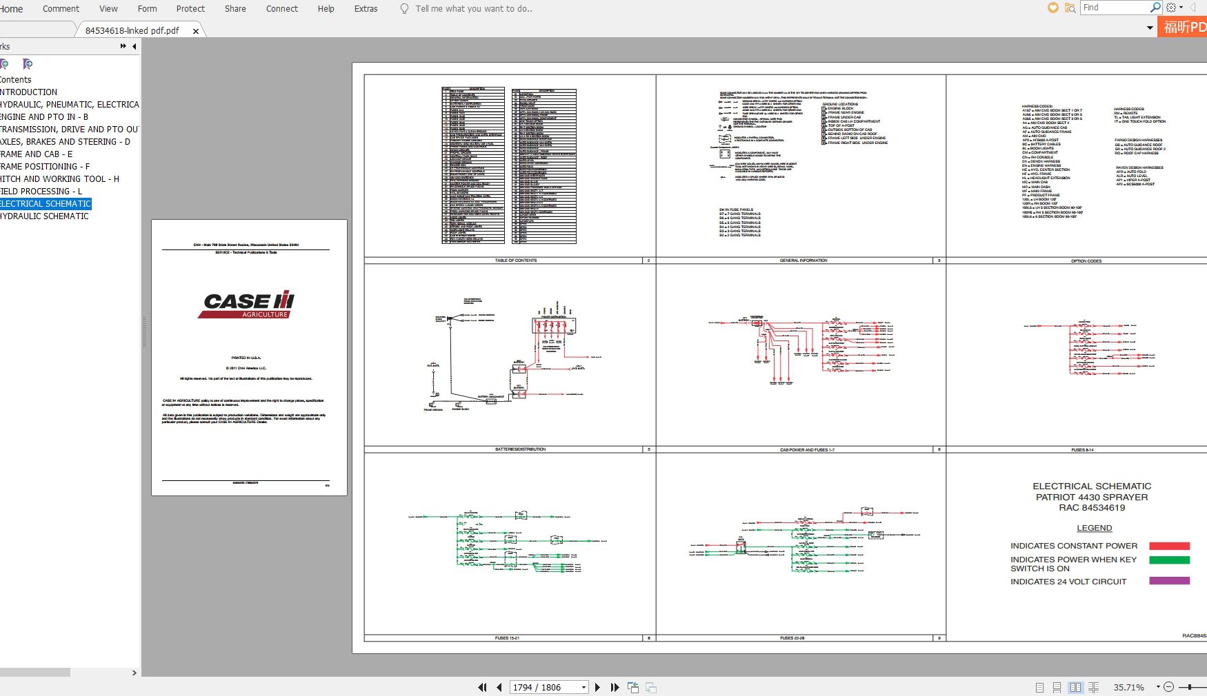 Case IH Patriot 4430 Spayer Service Manual84534618 4