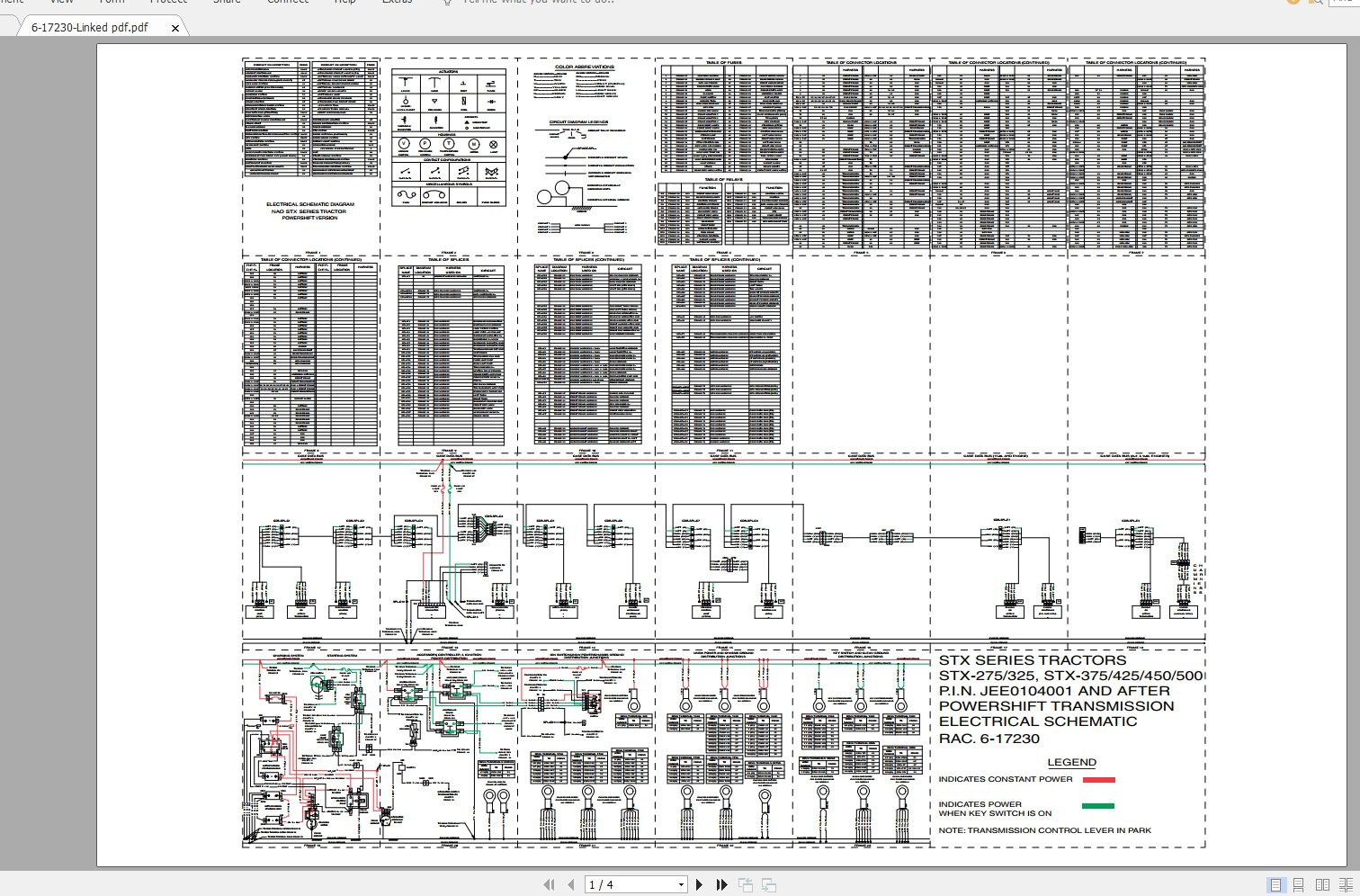 Case IH STX Series STX275325375425450500 Tractors Electrical Schematic6 172303