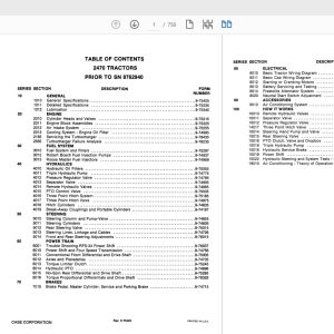 Case IH Tractor 2470 COMPLETE Service Manual9 75275R0 1