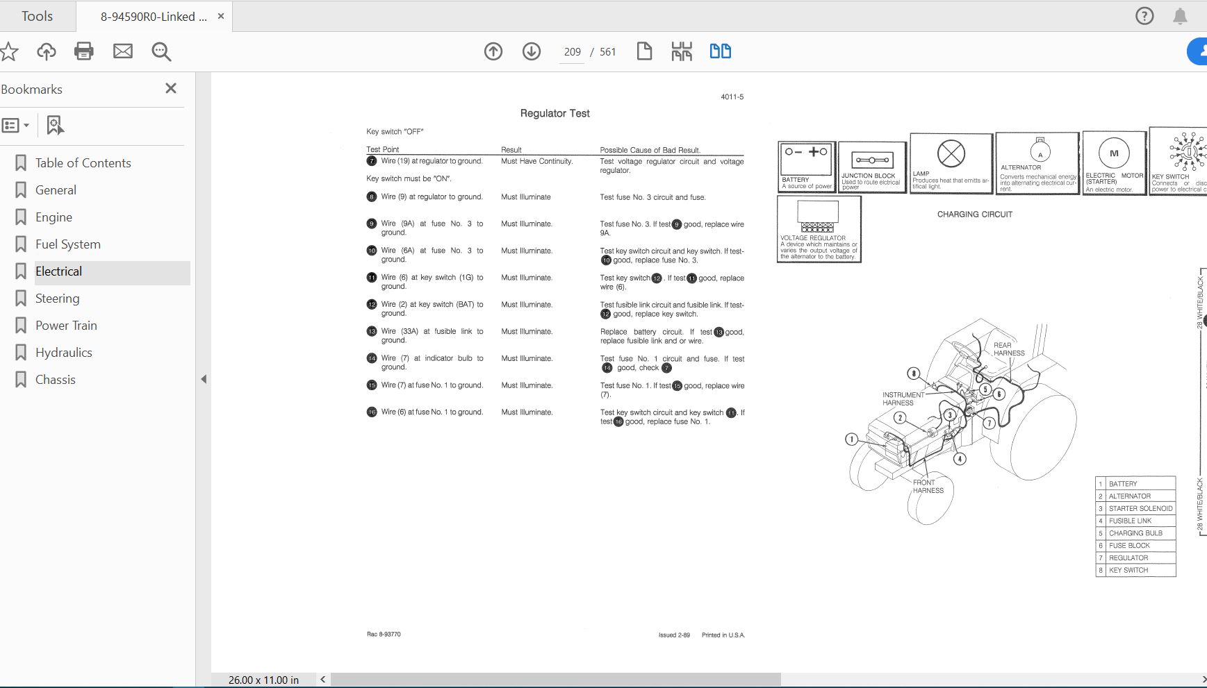 Case IH Tractor 265 COMPLETE Service Manual8 94590R0 2