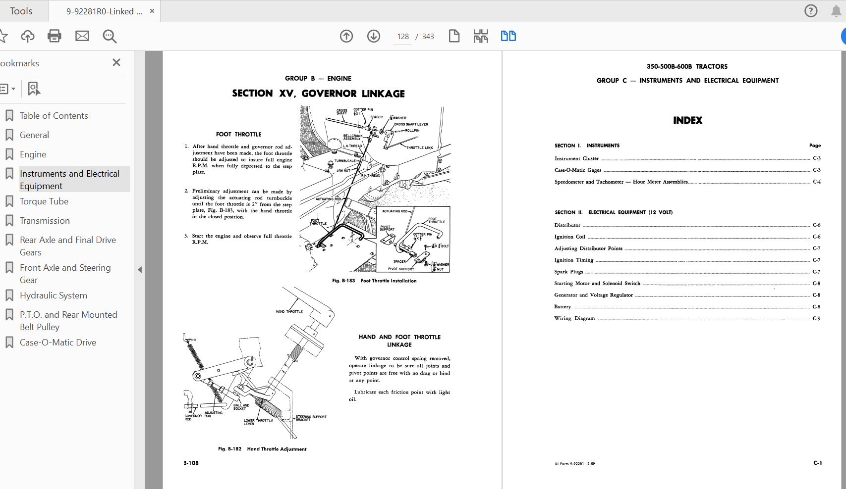 Case IH Tractor 350500B600B COMPLETE Service Manual9 92281R0 2