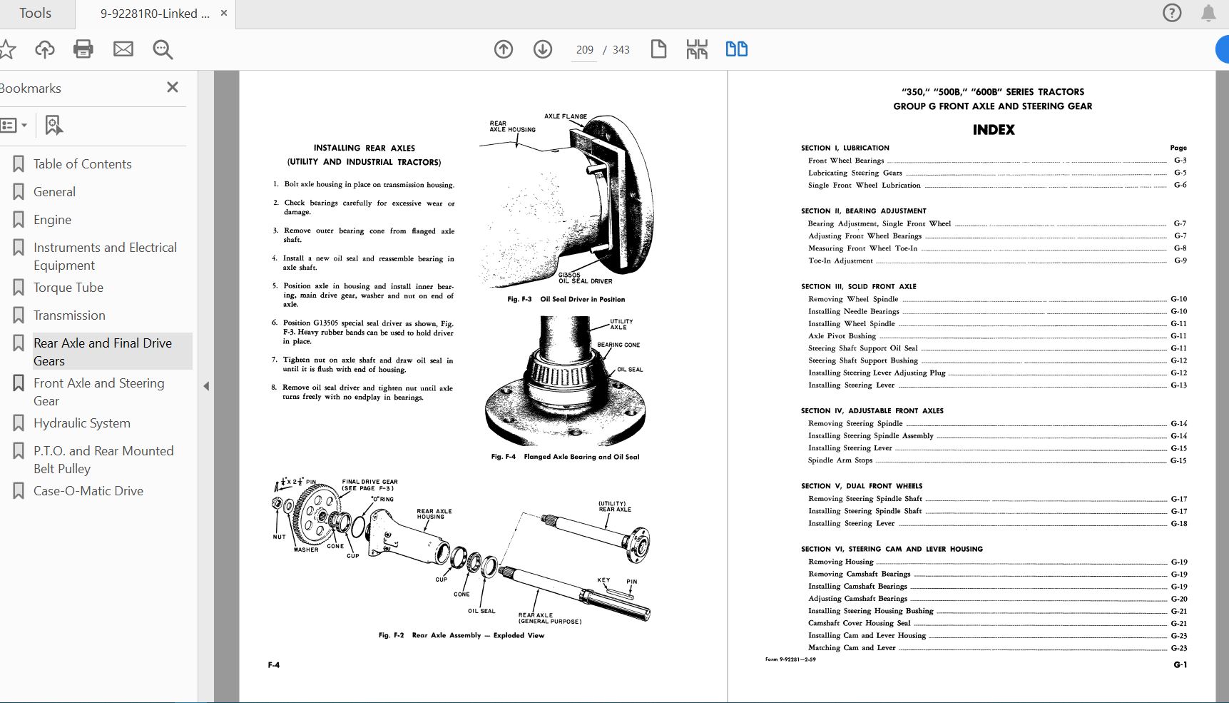 Case IH Tractor 350500B600B COMPLETE Service Manual9 92281R0 3
