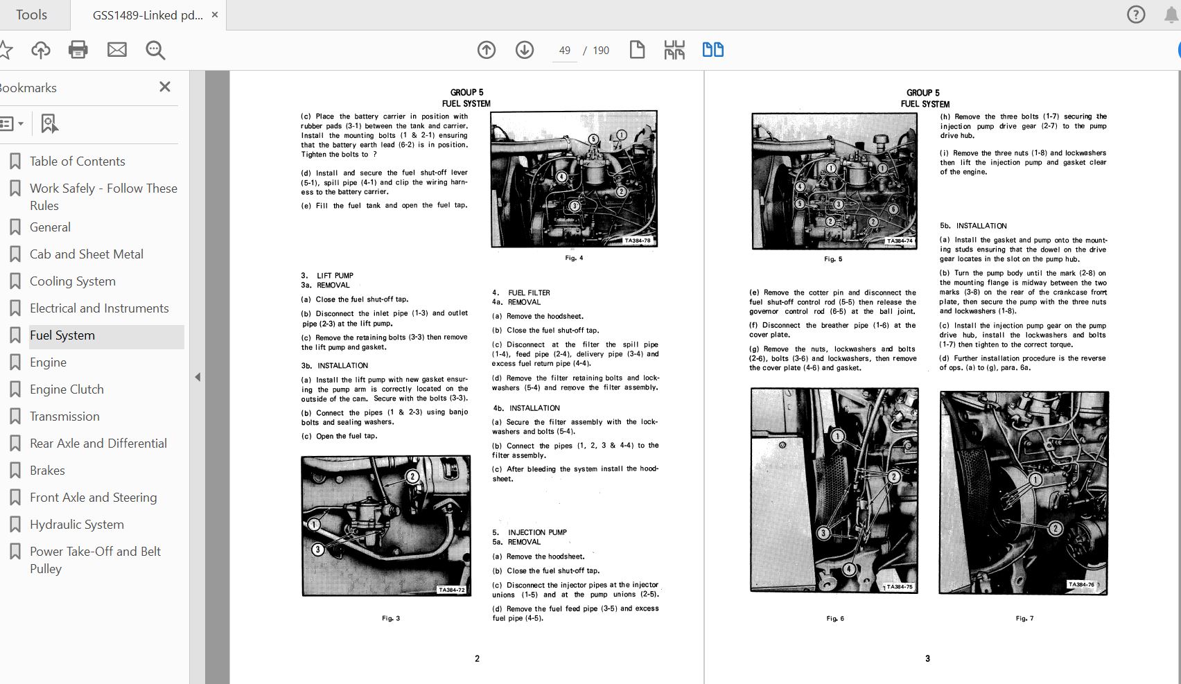 Case IH Tractor 384 Chassis Service ManualGSS1489 2