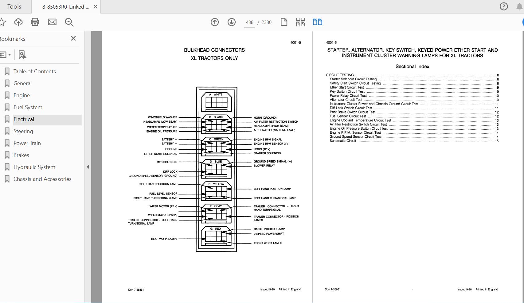 Case IH Tractor 385395485495 COMPLETE Service Manual8 85053R0 2