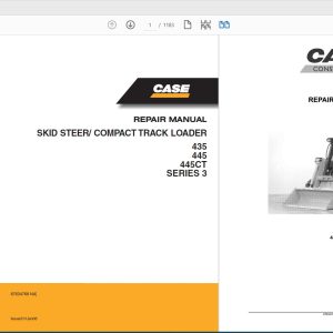 Case IH Tractor 435445445CT Series 3 Skid SteerCompact Track Service Manual87634768NAR0 1