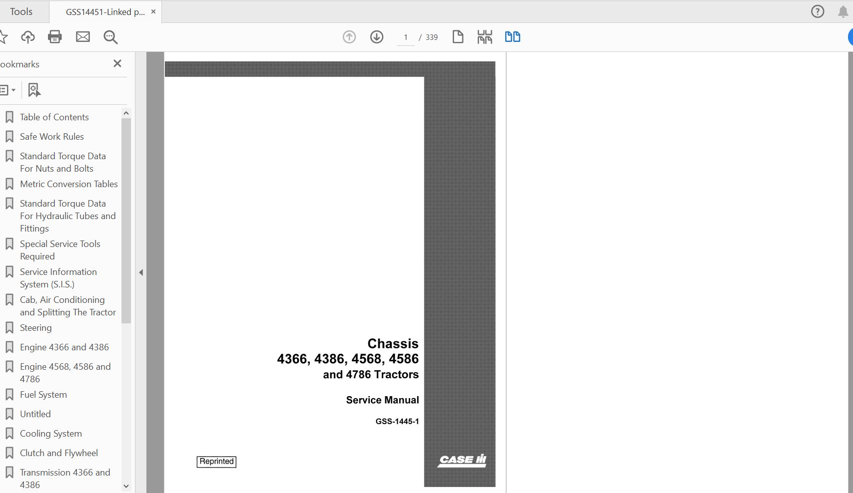 Case IH Tractor 43664386456845864786 Service ManualGSS14451 1