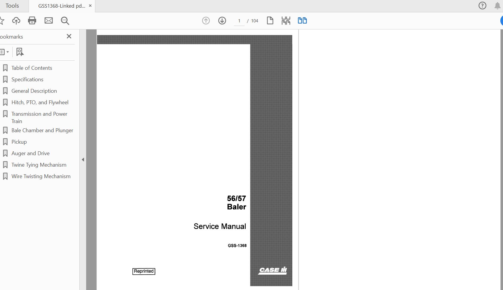 Case IH Tractor 56 57 Baler Twine And Wire Tie Overhaul And Field