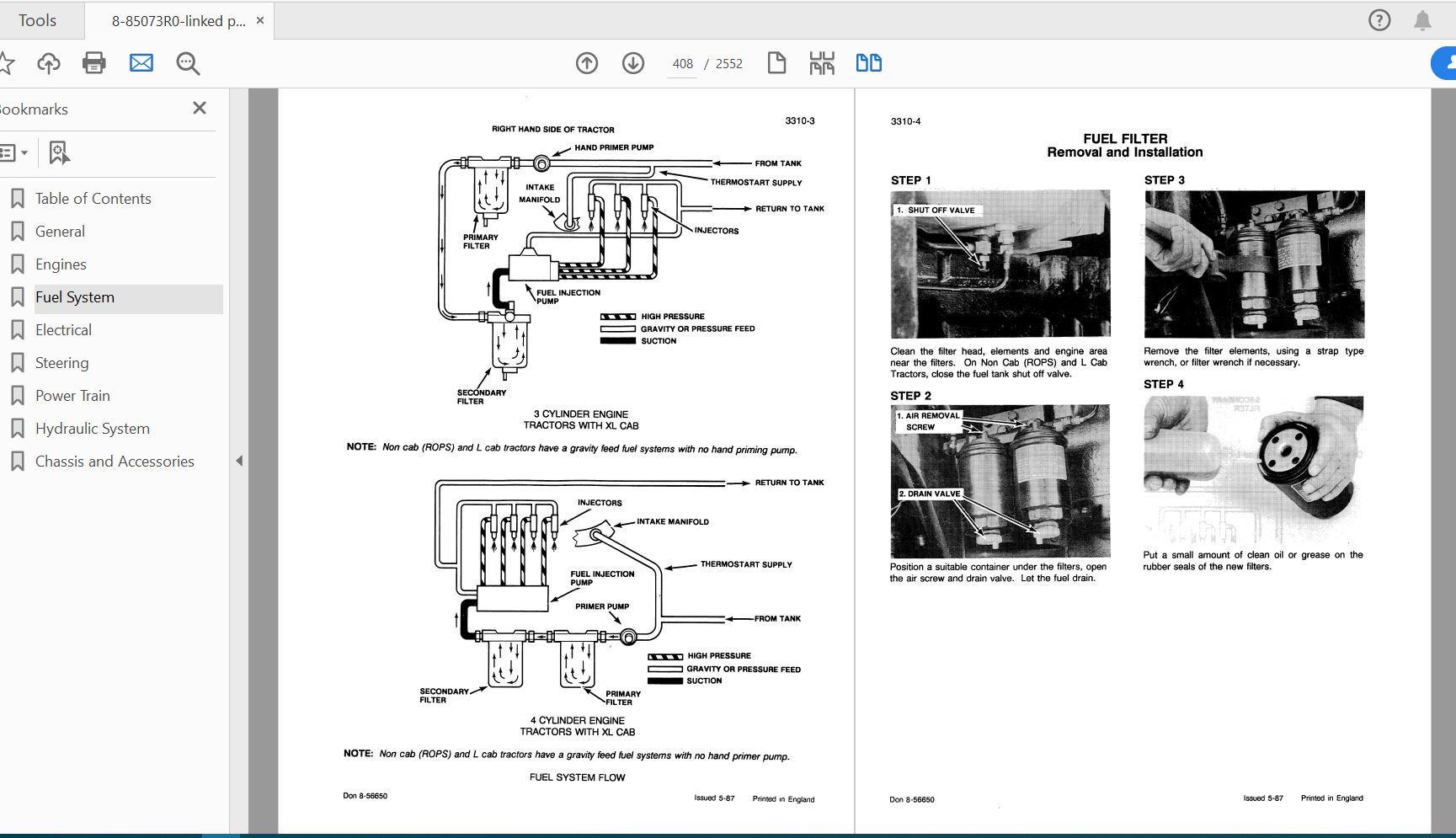 Case IH Tractor 885895995 COMPLETE Service Manual8 85073R0 2