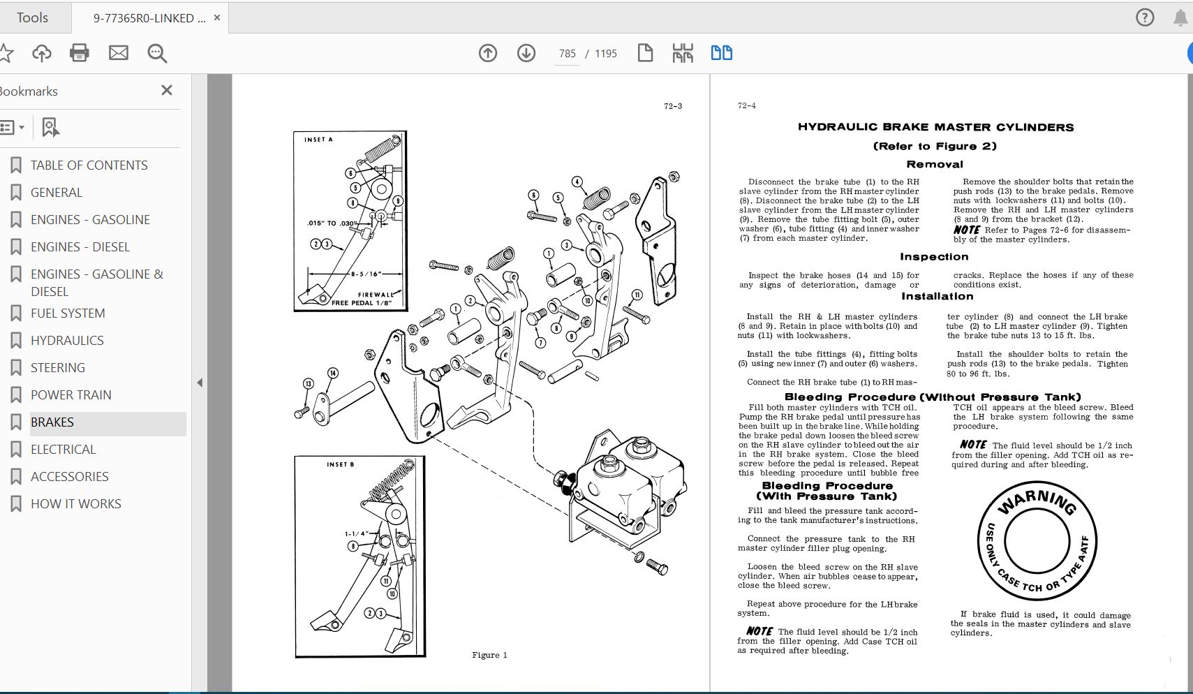 Case IH Tractor 970 1070 COMPLETE Service Manual9 77365R0 3