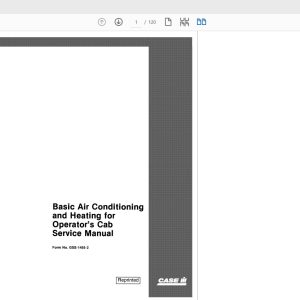 Case IH Tractor AC Heating Service ManualGSS14552 1