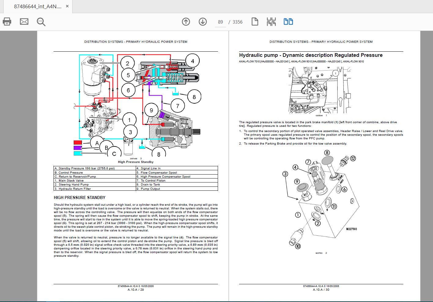 Case IH Tractor AF7010AF8010AF9010 Service Manual87486644 3