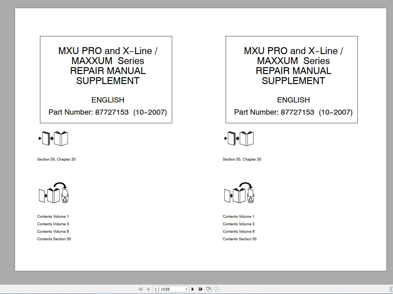 Case IH Tractor MAXXUM Series Repair Manual87727153 1