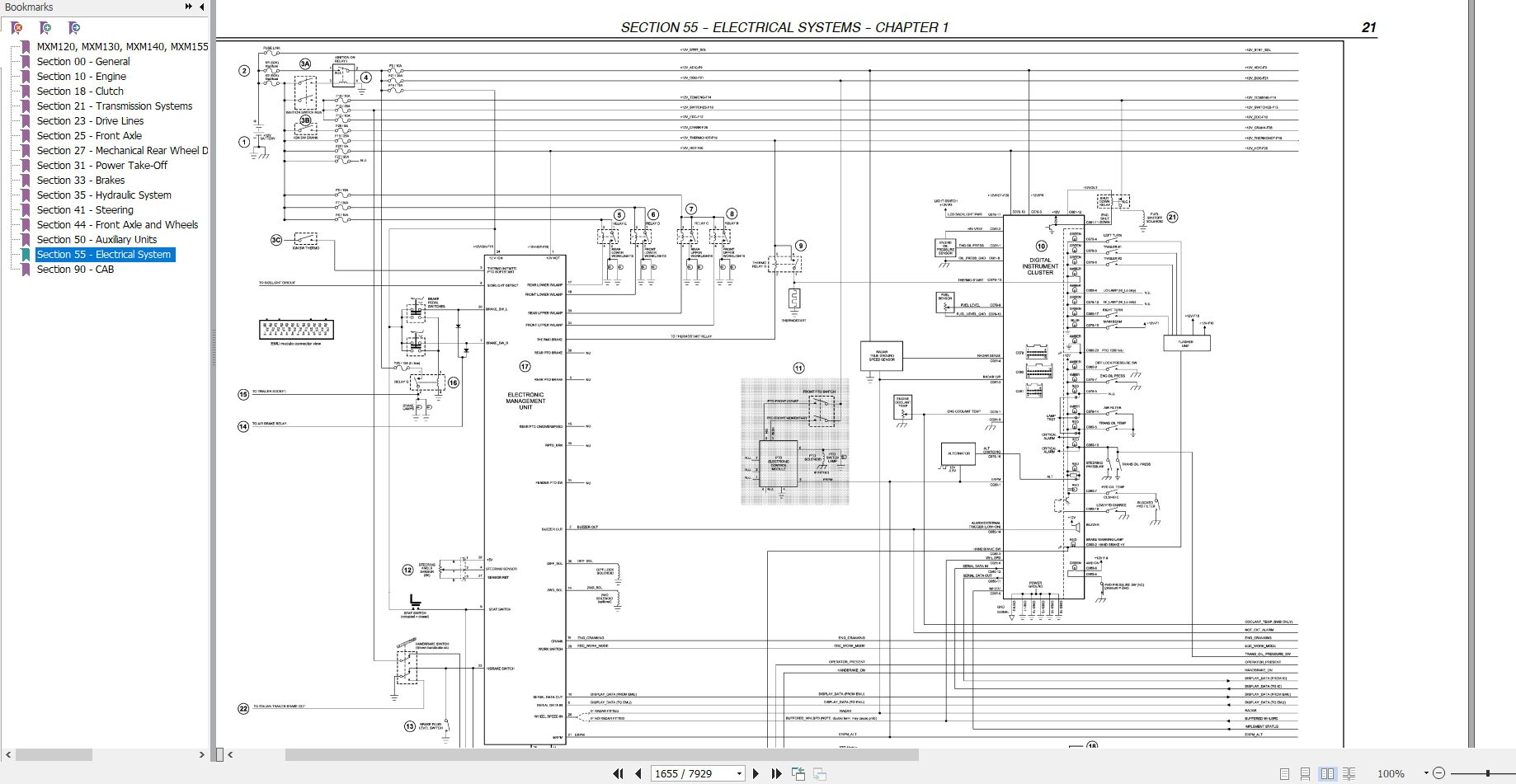 Case IH Tractor MXM120 MXM130, MXM140, MXM155, MXM175, MXM190 Repair