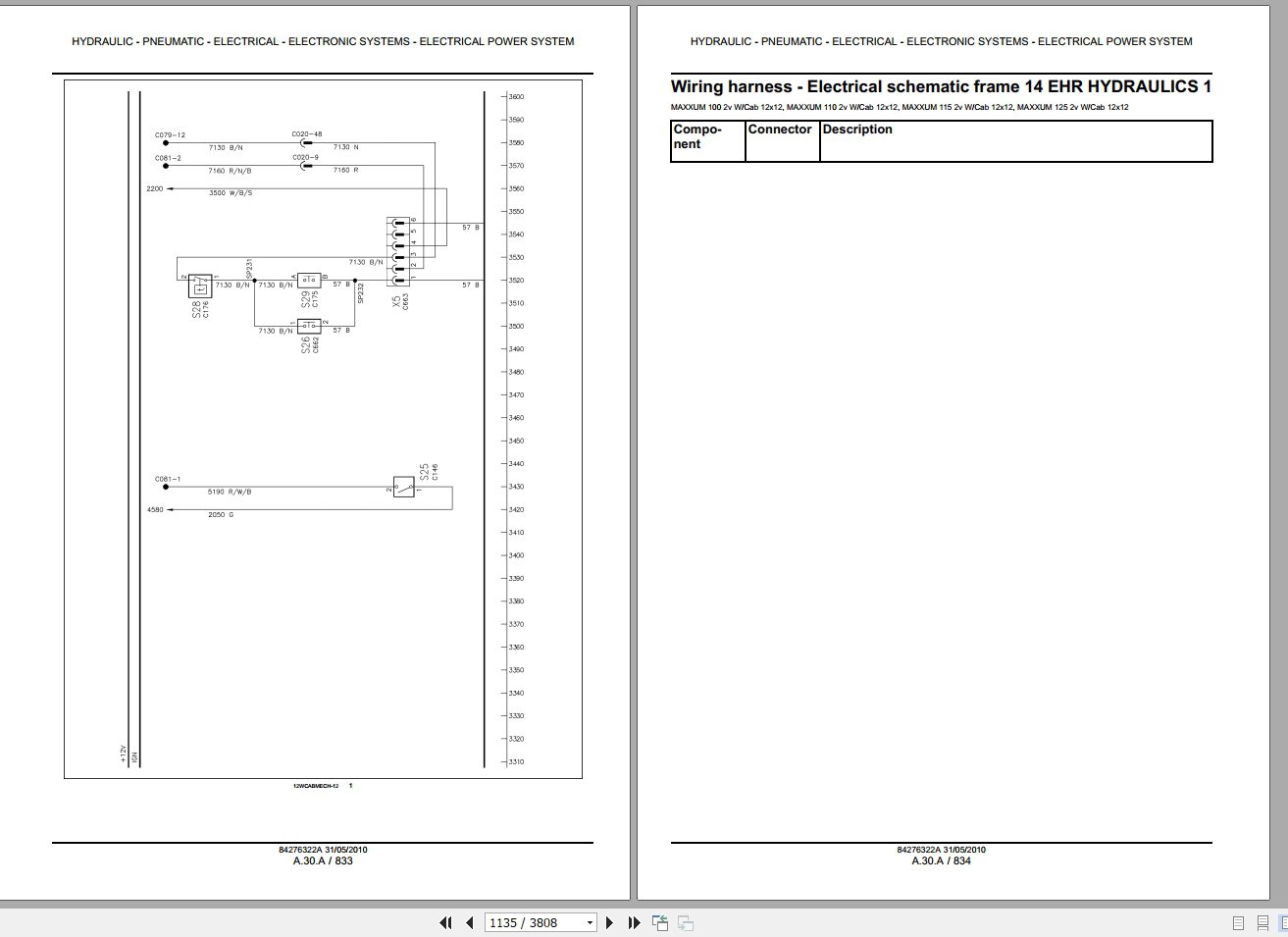 Case IH Tractor Maxxum 100110115120125130140 Service Manual84276322A 3