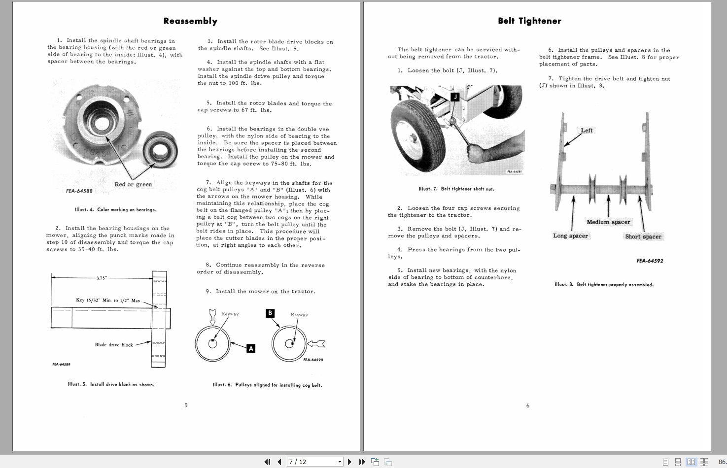 Case IH Tractor Rotary Mower Service ManualGSS 1332 34