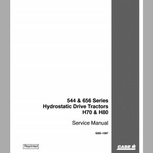 Case IH Tractor Transmission Hydrostatic Drive H70 H80 Service ManualGSS1397 1