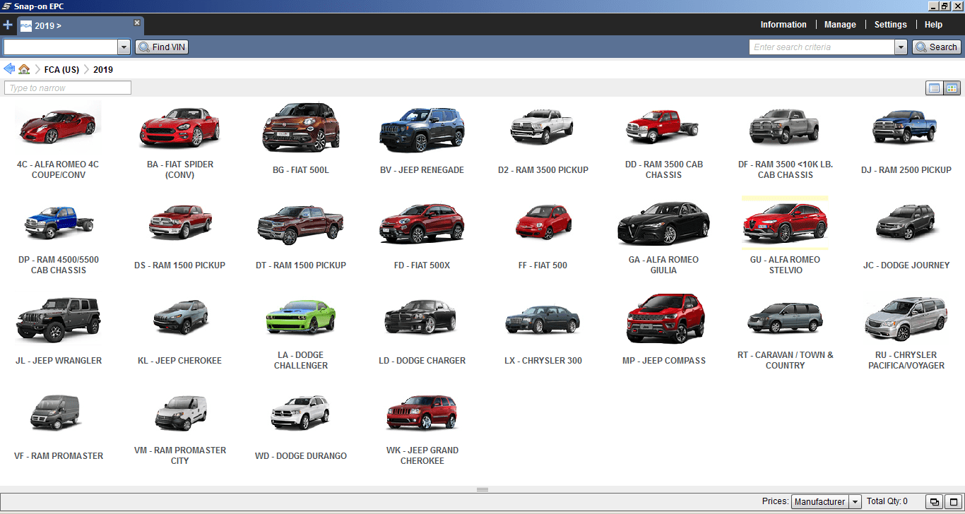 Chrysler FCA EPC5 International 042019 Parts Catalog 1 1