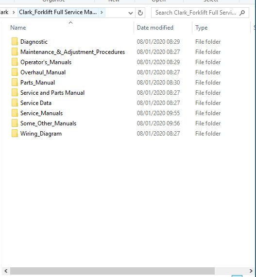 ClarkForklift Full Service Manuals DVD 1 1