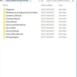 ClarkForklift Full Service Manuals DVD 1 2