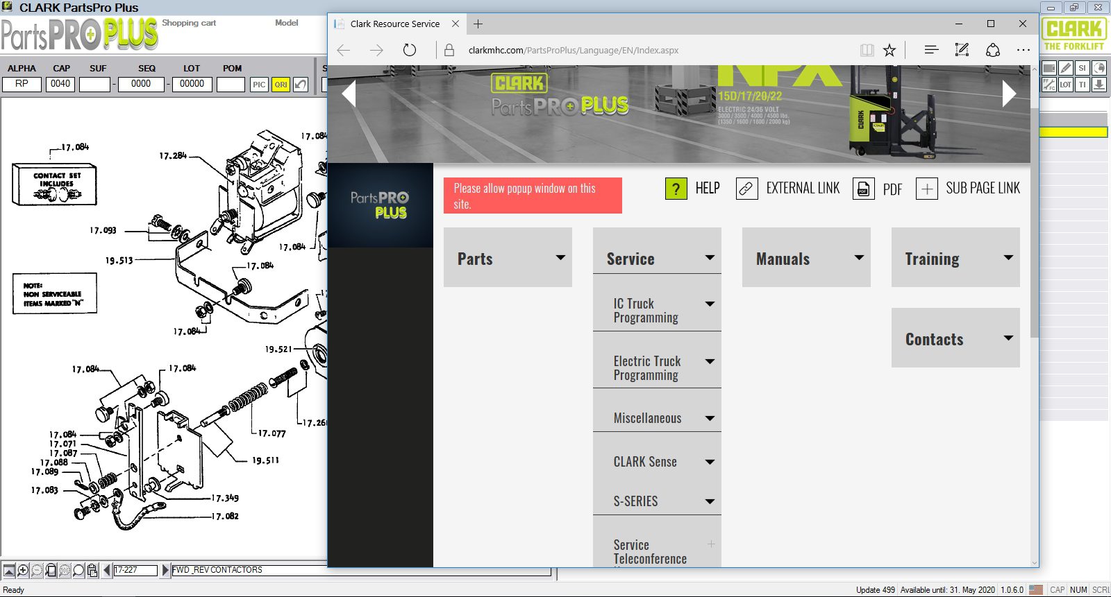 Clark ForkLift Parts Pro Plus v499 032020 6