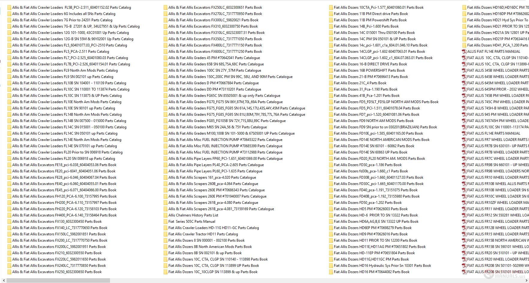 FIAT ALLIS Parts Catalog Full Set DVD1