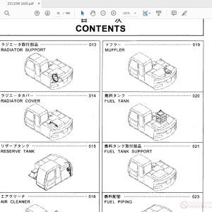Hitachi ZAXIS 160W Wheeled Excavator PCBB EI 2 Part Catalog 1