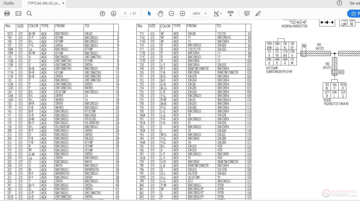 Hitachi ZW180 5A Wheel Loader TTNDJ EN 00 ELECTRIC Circuit Diagram 4