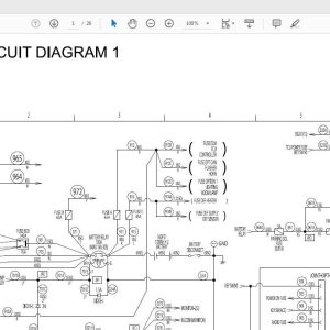 Hitachi ZW220180 6 wheel Loader TTNEK50TTPD850 EN 00 Circuit Diagram 1
