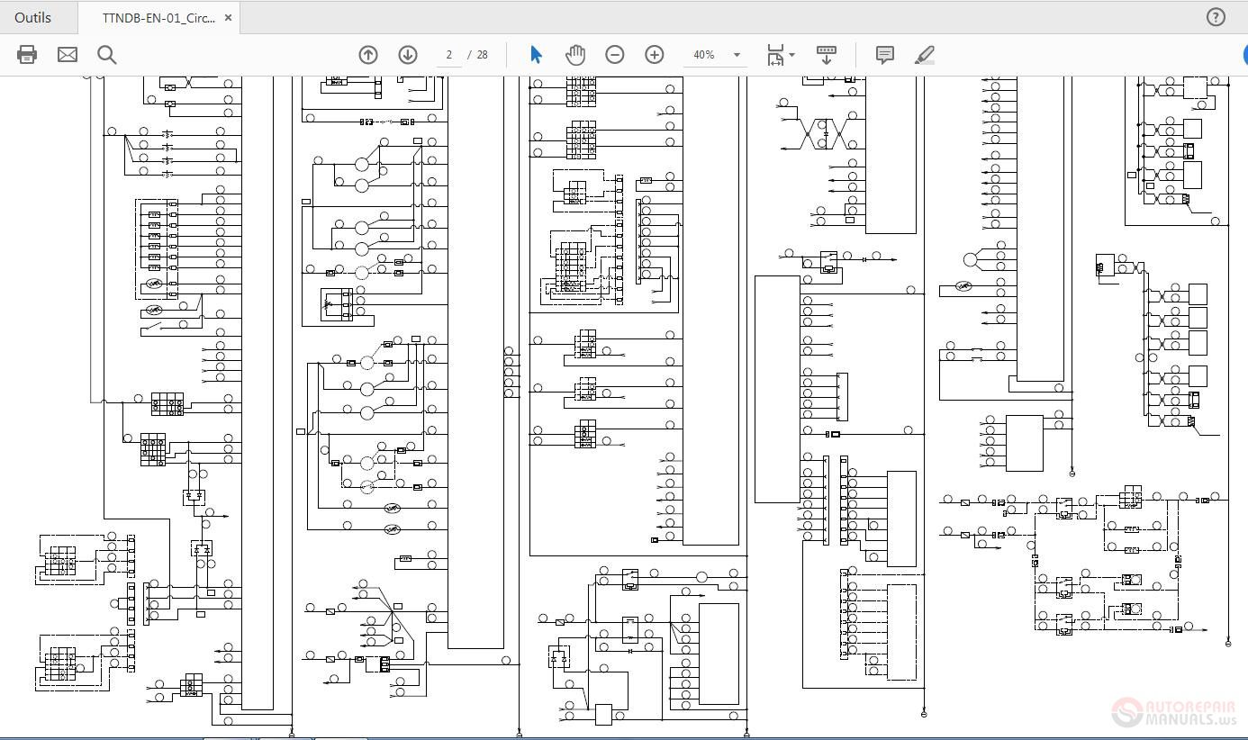 Hitachi ZW 180 5B Wheel Loader TTNDB EN 00 Circuit Diagram 4