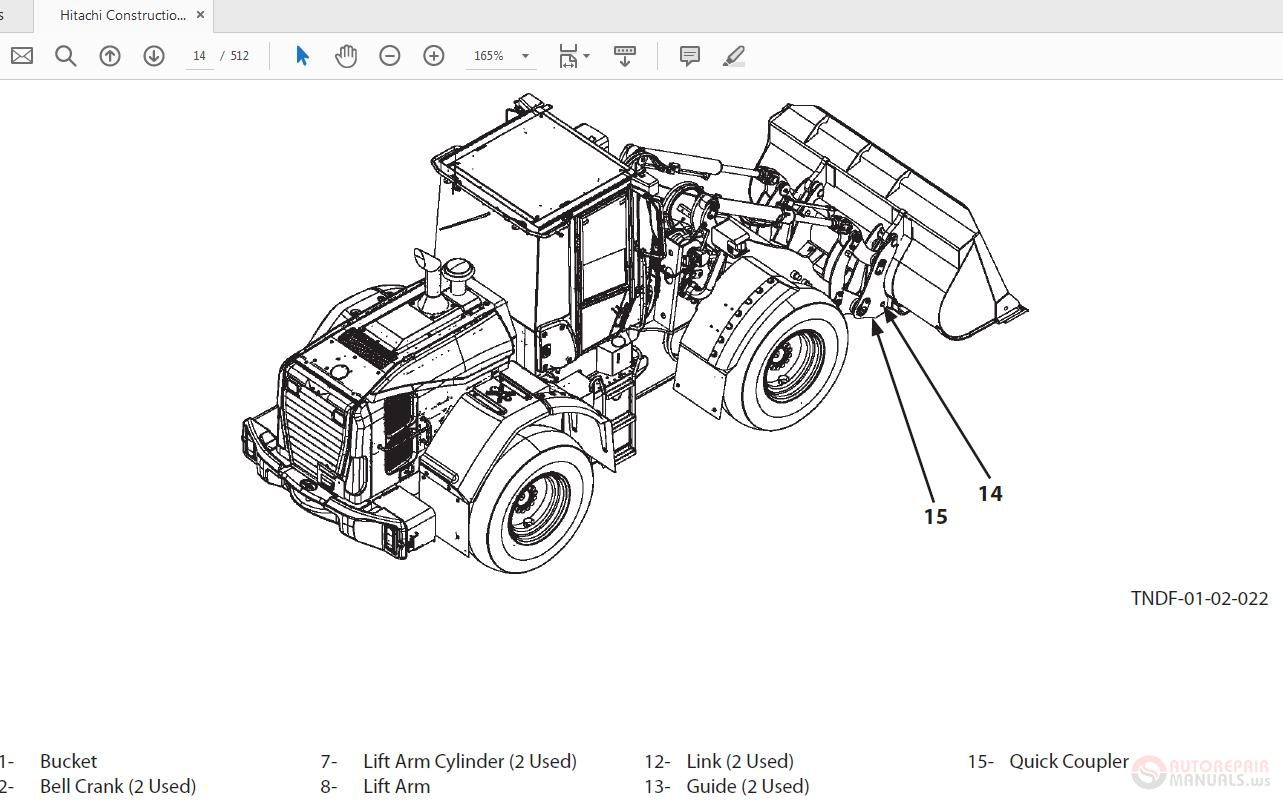 Hitachi ZW 180 6 Wheel Loader WPTC50 EN 01 Technical Manual 1