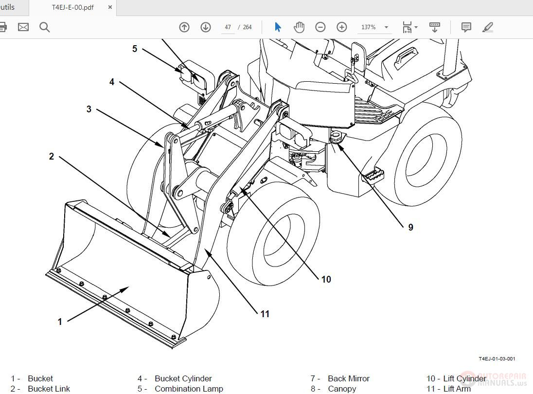 Hitachi ZW 30 50 Wheel Loader W4EK E 01 Technical Manual 3