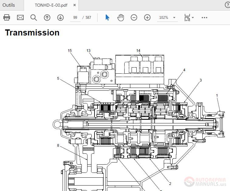 Hitachi ZW 550 G Wheel Loader TONHD E 00 Technical Manual 3