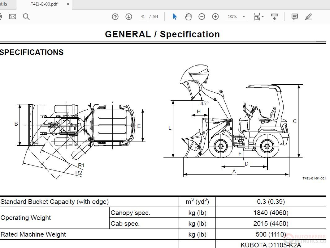 Hitachi ZW 65 75 95 Wheel Loader W4L1 E 00 Technical Manual 3