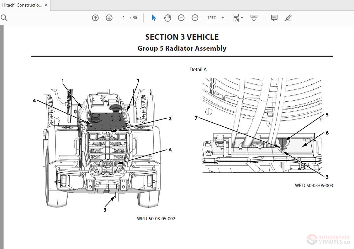 Hitachi ZW Wheel Loader WPTC50 EN 01 Technical Manual 2