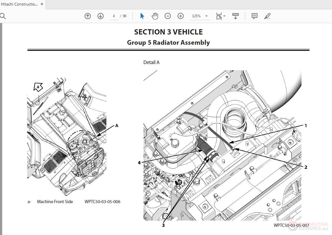 Hitachi ZW Wheel Loader WPTC50 EN 01 Technical Manual 4